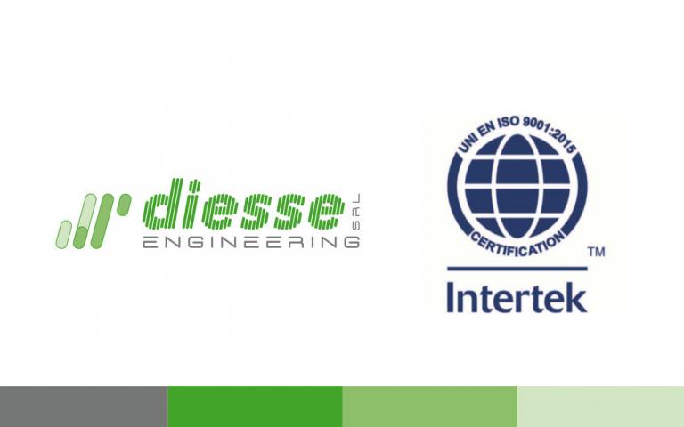 Diesse engineering certificata ISO 9001